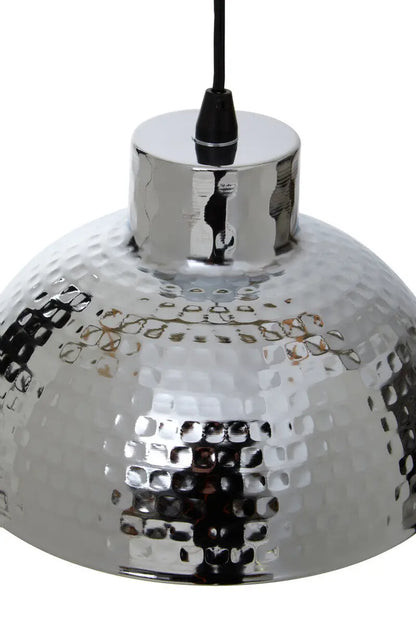 Chrome Finish Iron Pendant Light | New Foundry