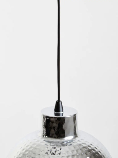 Chrome Finish Iron Pendant Light | New Foundry