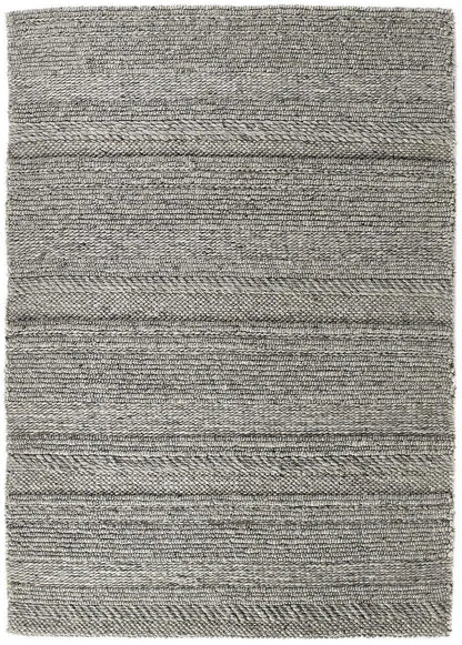 Chunky Natural/Grey Knitted Rug