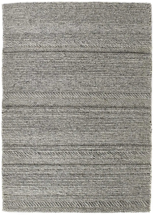 Chunky Natural/Grey Knitted Rug