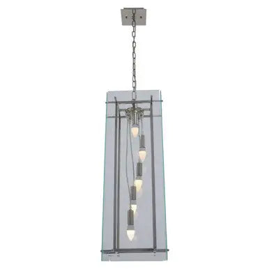 Claridge Five Bulb Glass Pendant Light