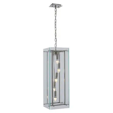 Claridge Five Bulb Glass Pendant Light