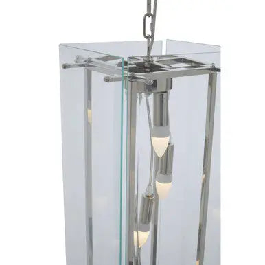 Claridge Five Bulb Glass Pendant Light
