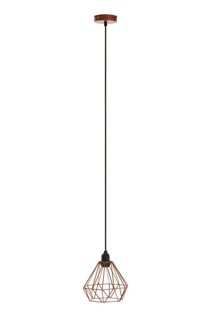 Copper Metal Wire Pendant Light | Bartol