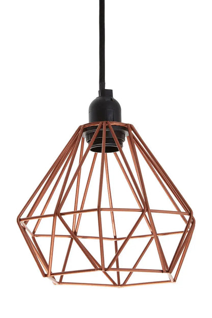 Copper Metal Wire Pendant Light | Bartol