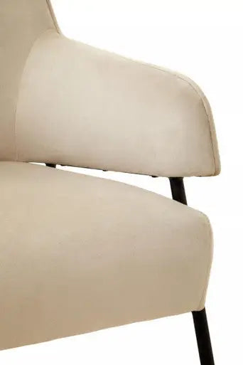 Cream Velvet Chair | Henia