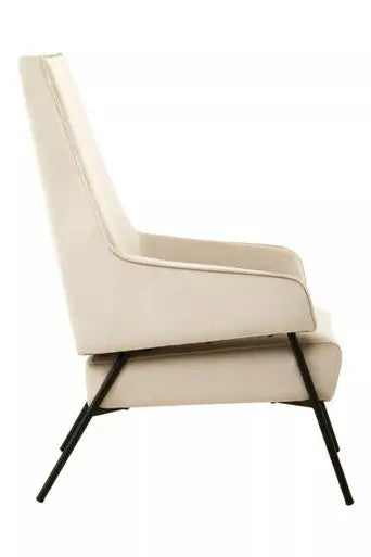 Cream Velvet Chair | Henia