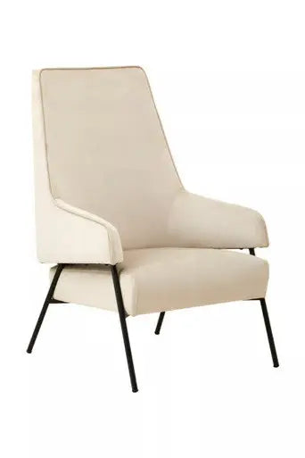 Cream Velvet Chair | Henia