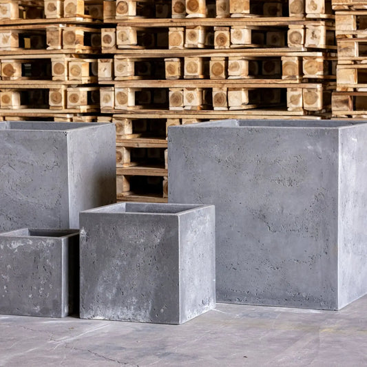Cubrosa | Onyx Dusk – 100cm XXL Concrete Square Planter – 782L Block Plant Pot