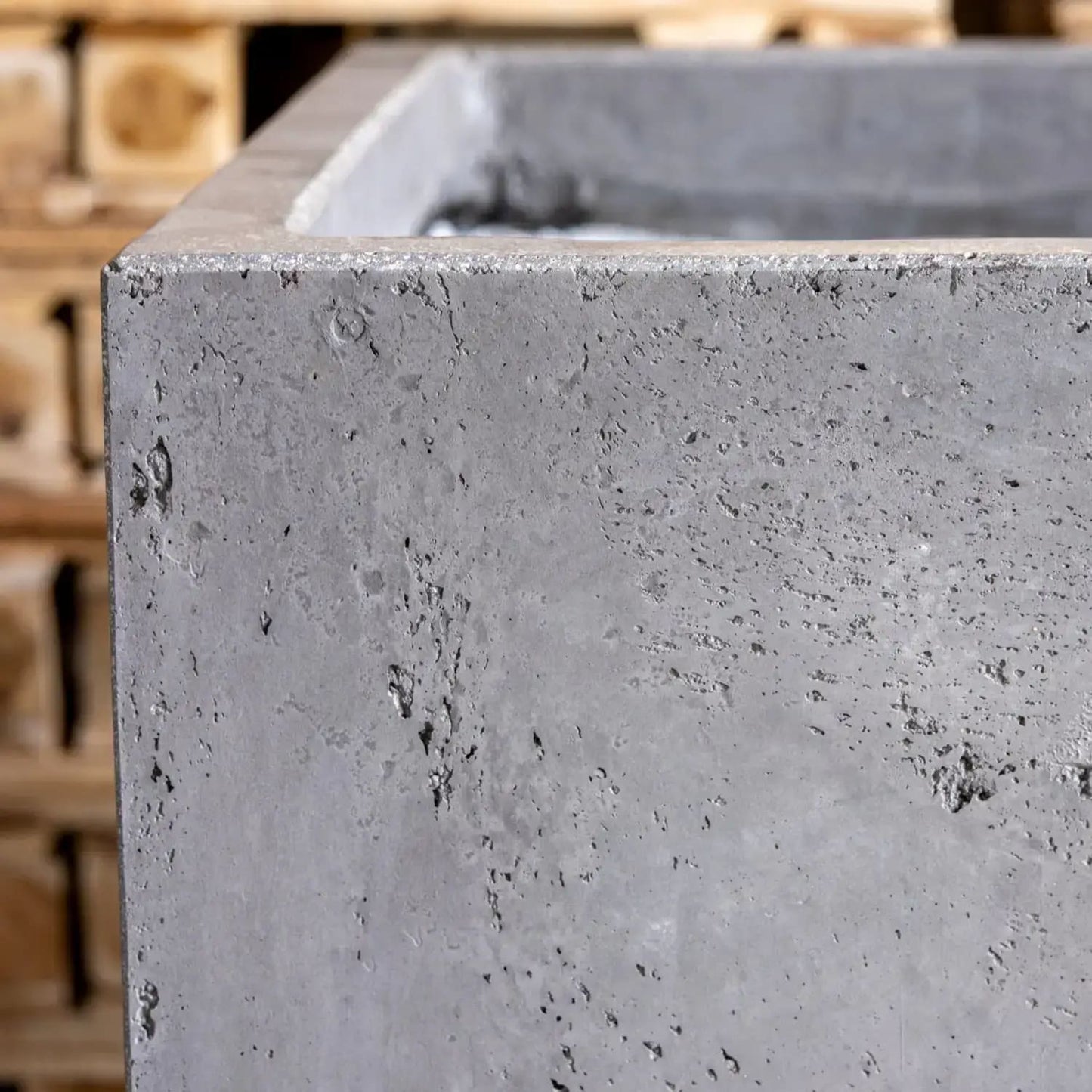 Cubrosa | Onyx Dusk – 40cm Large Concrete Square Planter – 38L Block Plant Pot - Pots & Plants