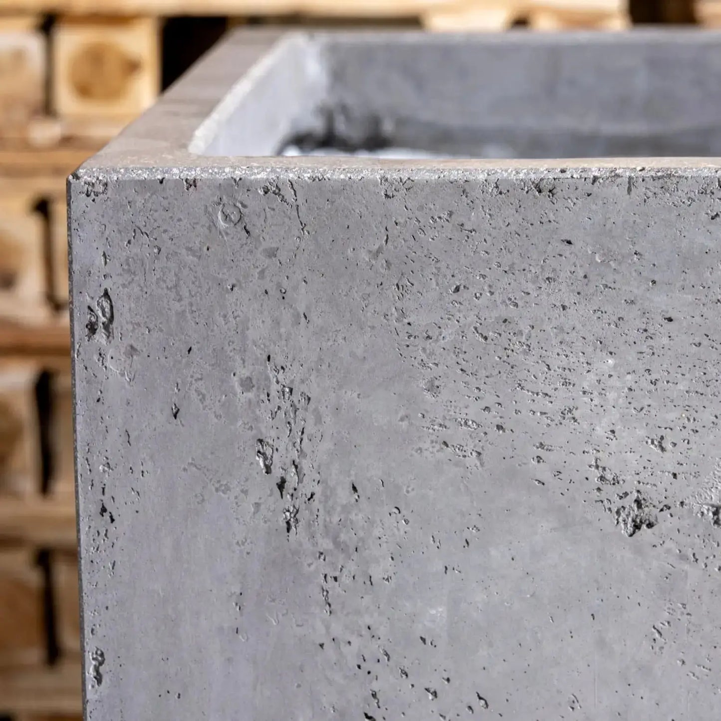 Cubrosa | Onyx Dusk – 55cm Extra Large Concrete Cube Planter – 115L Square Plant Pot