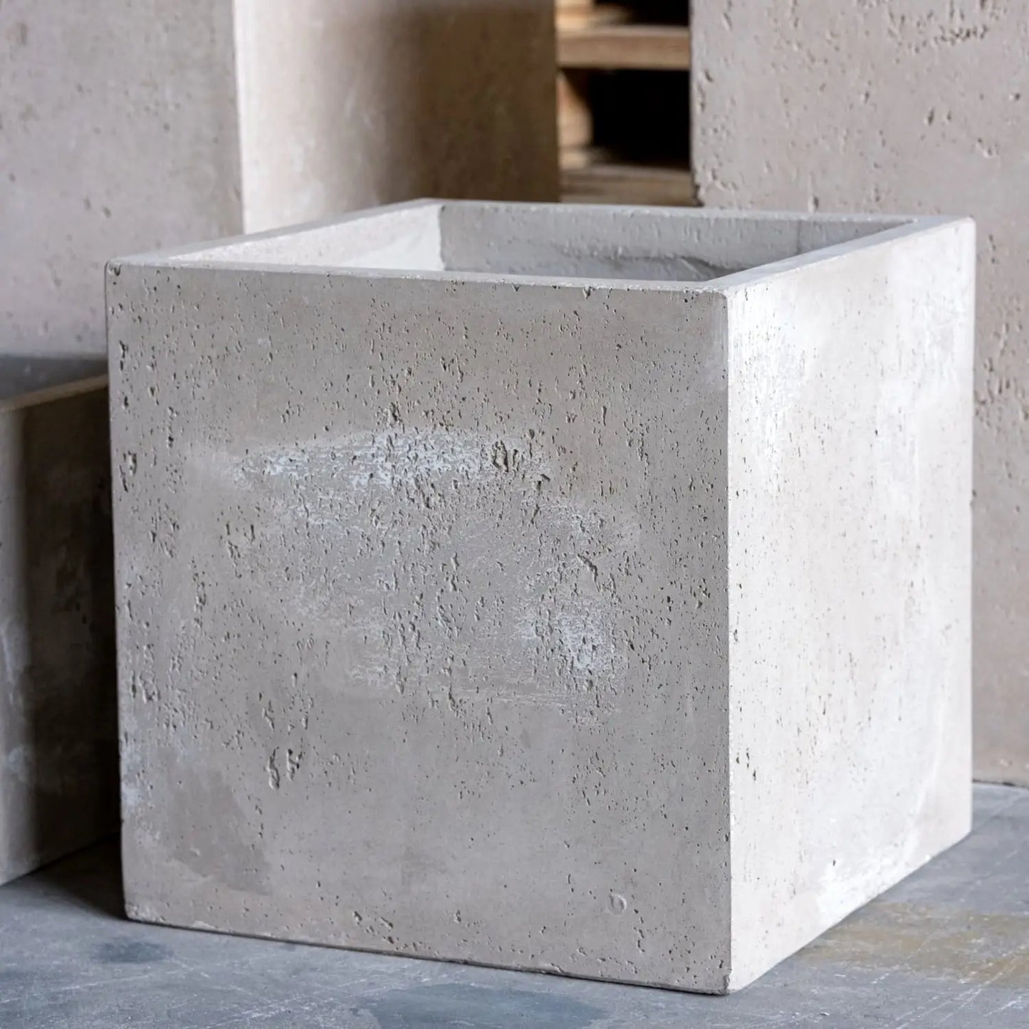 Cubrosa | Truffle – 70cm Large Square Concrete Planter – 246L Modern Outdoor Plant Pot