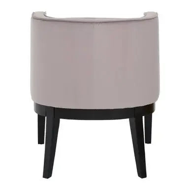Daxton Light Grey Velvet Curved Back Chair