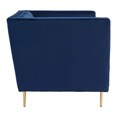 Deep Blue Velvet Armchair | Otylia