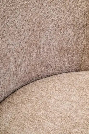 Delray Deep Stone Chenille Effect Curved Chair
