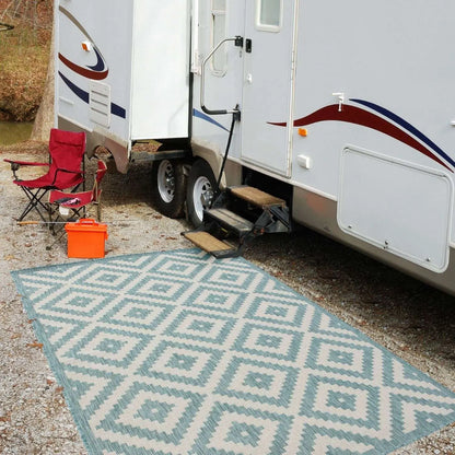 Ecology Outdoor Rug Aqua | 100AQ