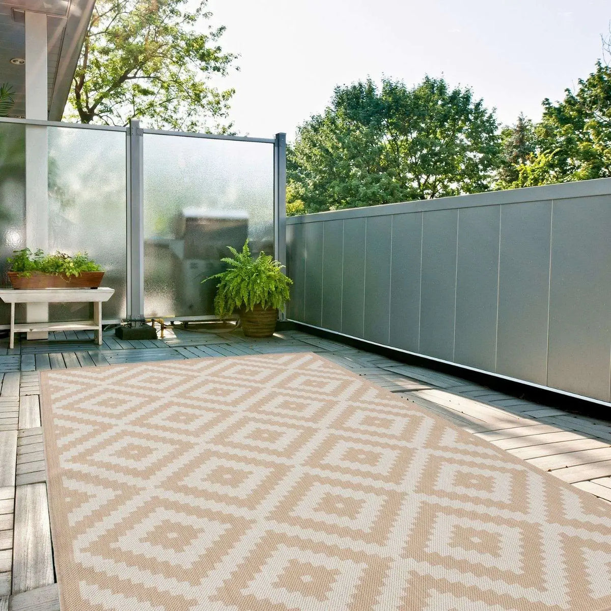 Ecology Outdoor Rug Beige | 100b