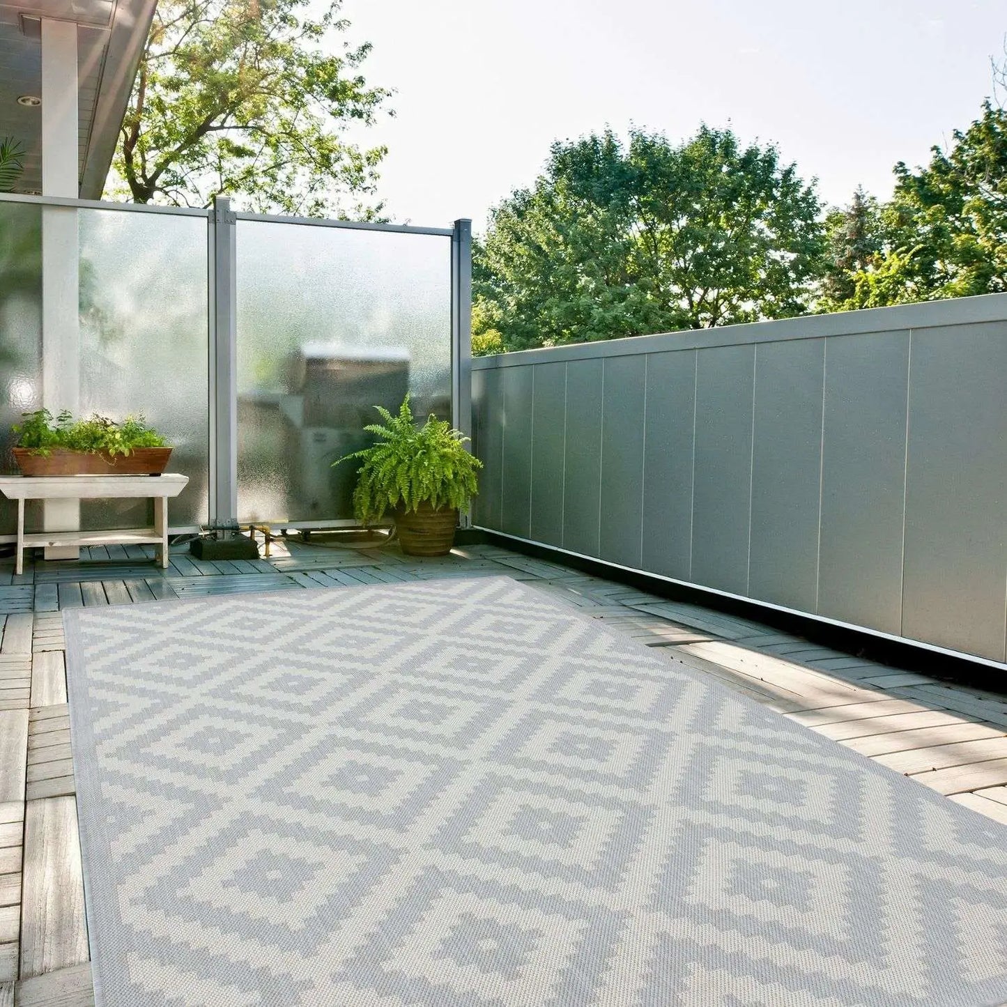 Ecology Outdoor Rug Grey | 100g