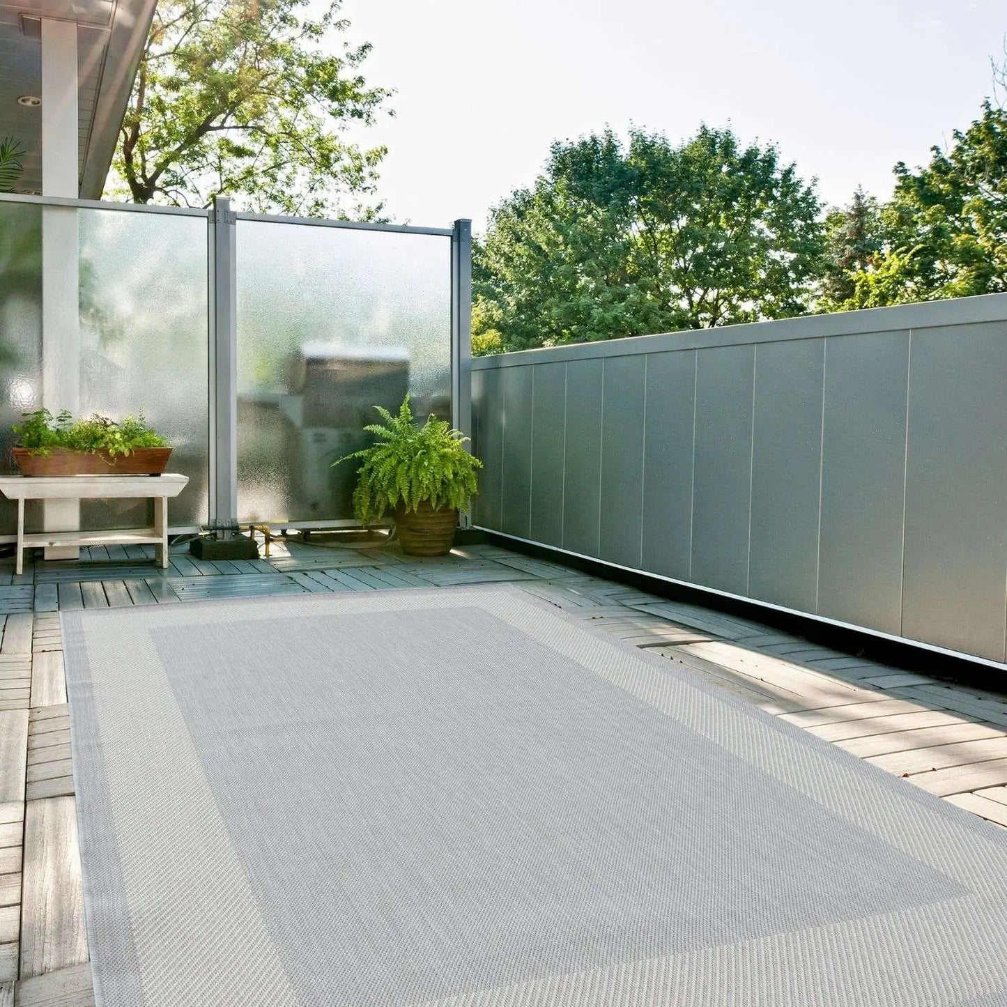 Ecology Outdoor Rug Grey | 200g