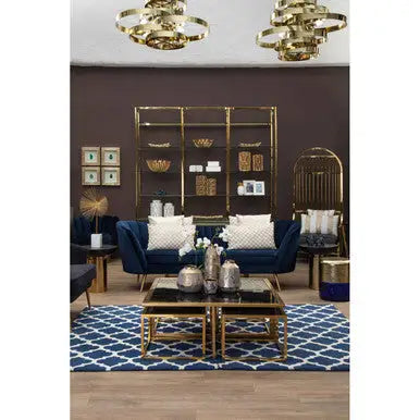 Eliza Gold Finish Dome Cage Chair