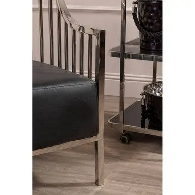 Eliza Silver Finish Dome Cage Chair