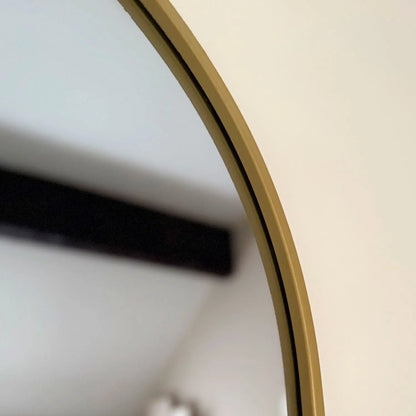 Emi - Full Length Gold Metal Runway Oval Mirror - 180cm x 80cm