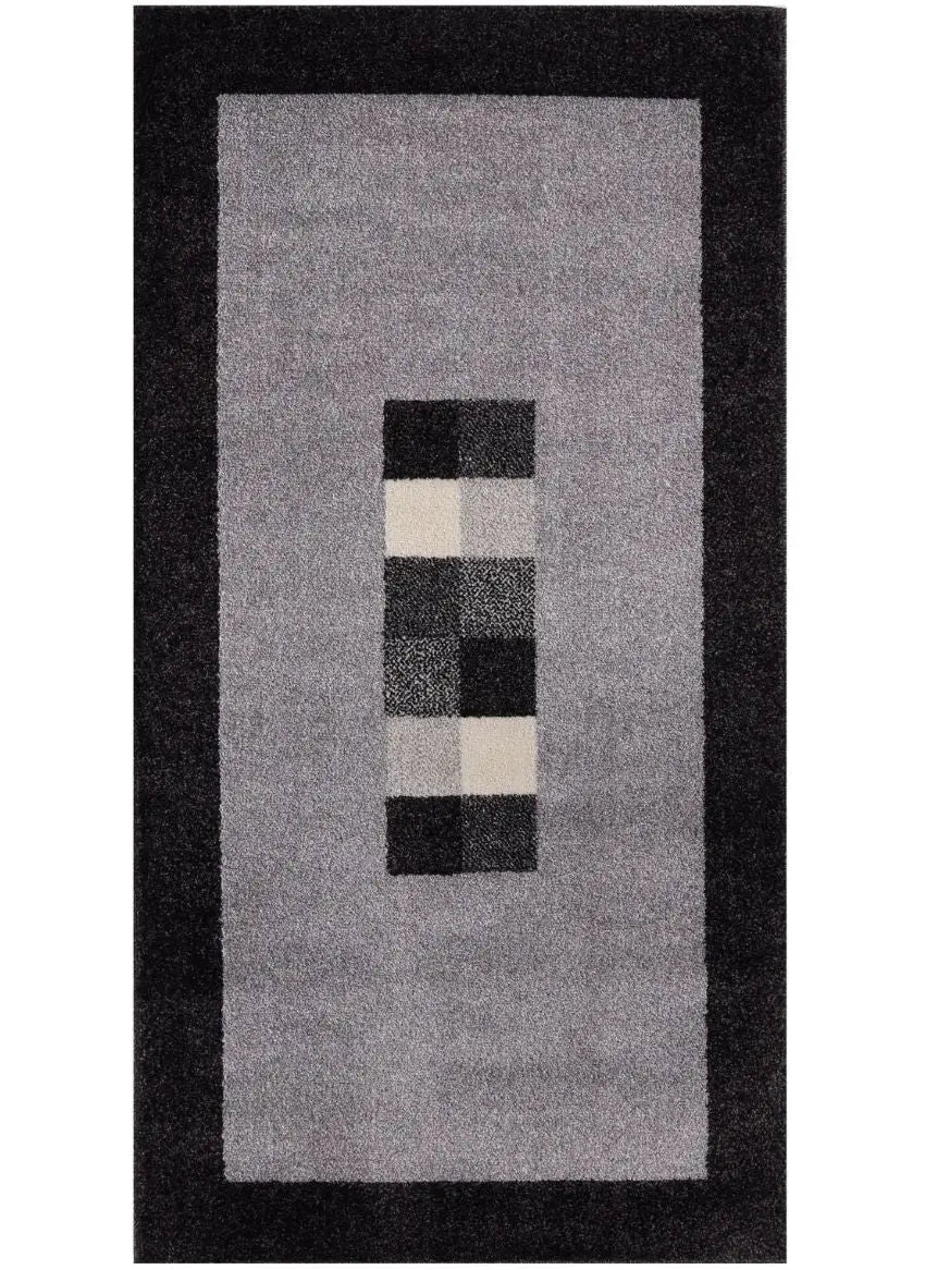 Ephesus Grey Black Rug | 7439GB