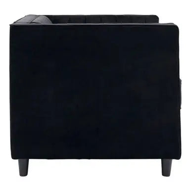 Farah Black Velvet Chair