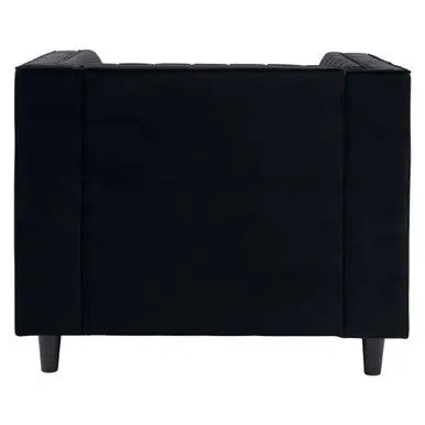 Farah Black Velvet Chair
