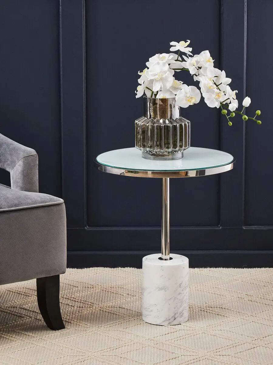 Faye Grey Velvet Chair