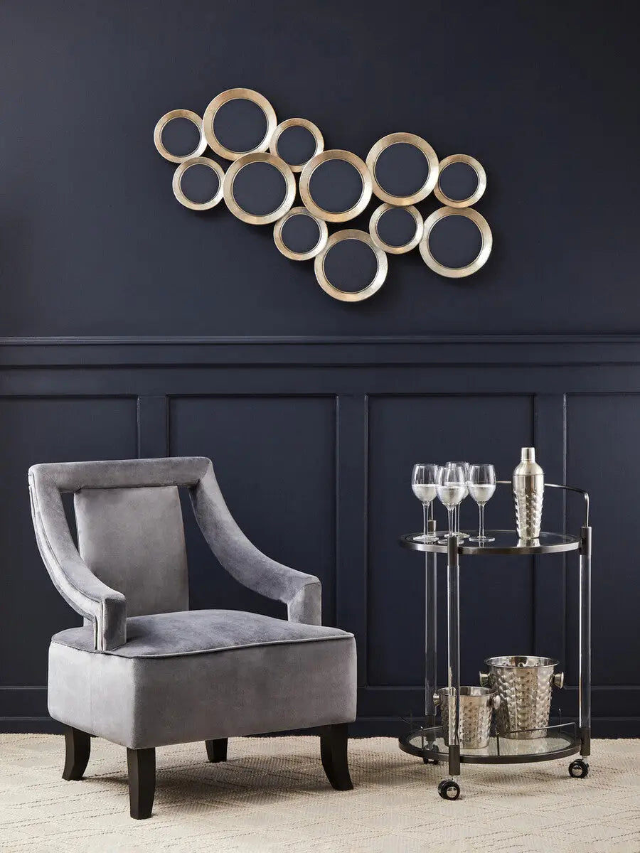 Faye Grey Velvet Chair