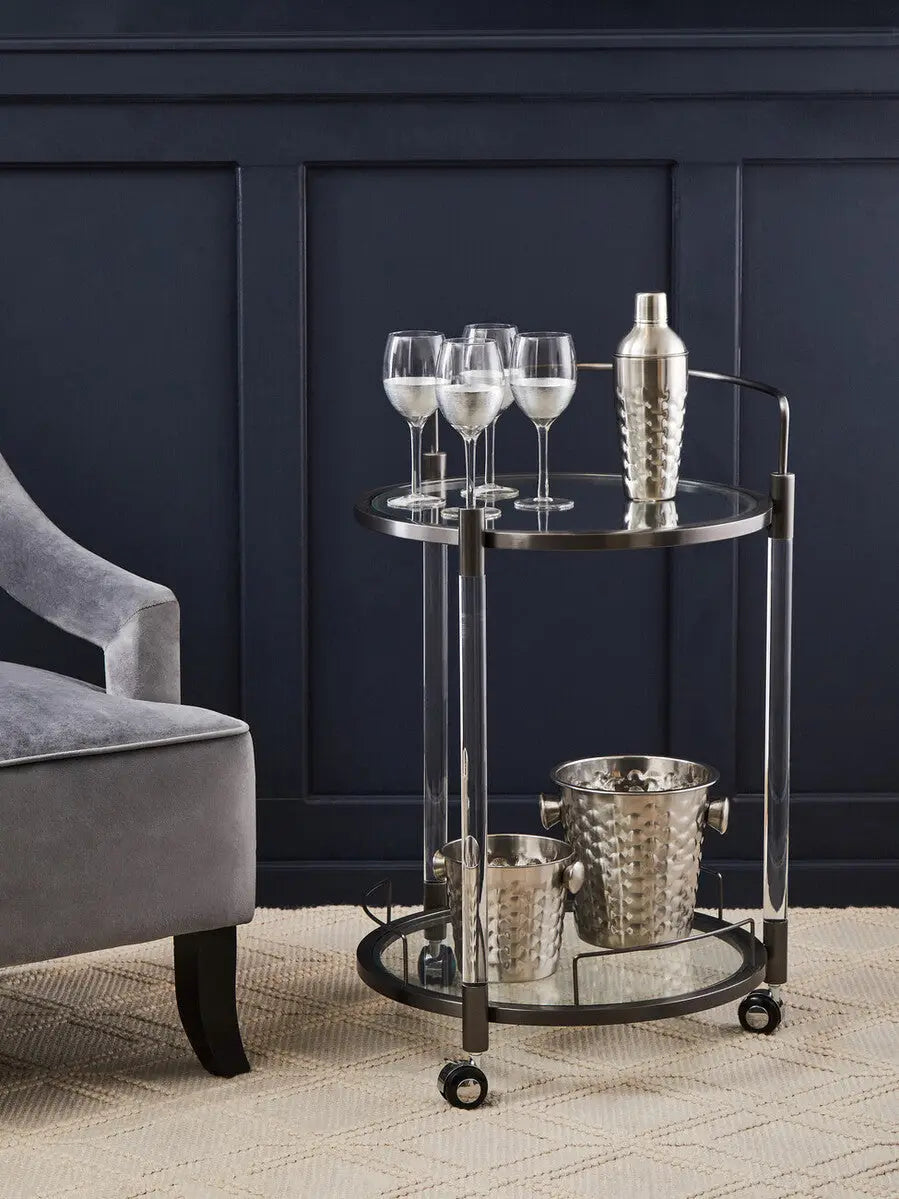 Faye Grey Velvet Chair