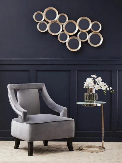 Faye Grey Velvet Chair