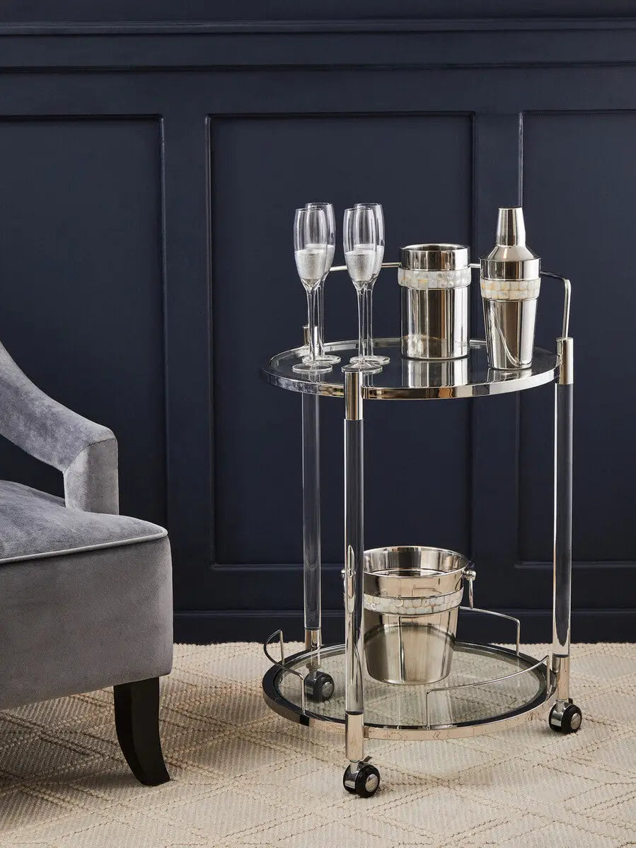 Faye Grey Velvet Chair