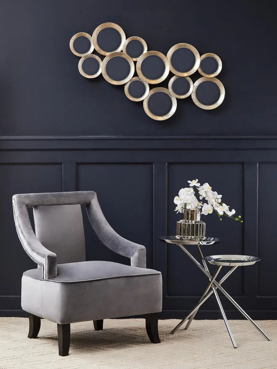 Faye Grey Velvet Chair