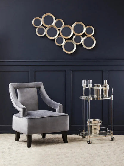Faye Grey Velvet Chair