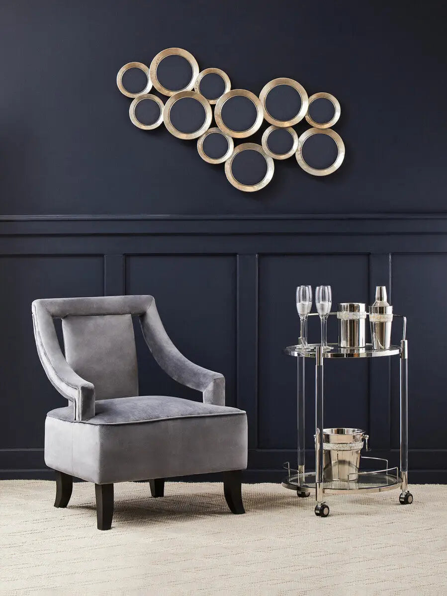 Faye Grey Velvet Chair