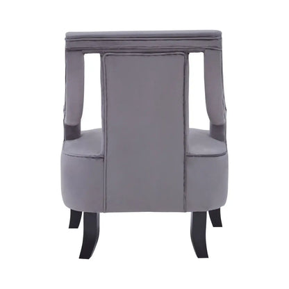 Faye Grey Velvet Chair