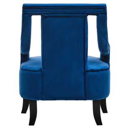 Faye Midnight Blue Velvet Chair