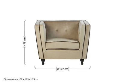 Ferris Mink Velvet Chair