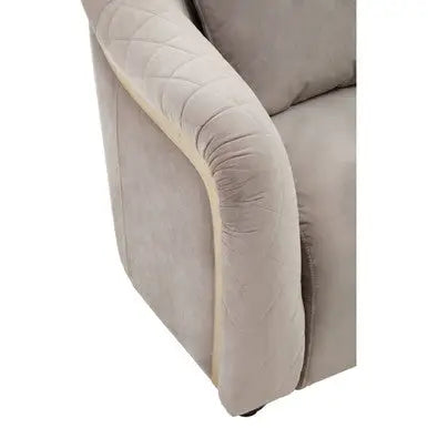 Fifi Light Grey Cotton Velvet Chair