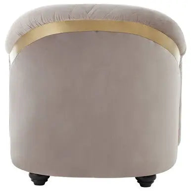 Fifi Light Grey Cotton Velvet Chair