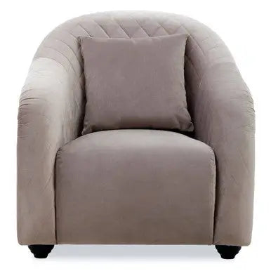 Fifi Light Grey Cotton Velvet Chair