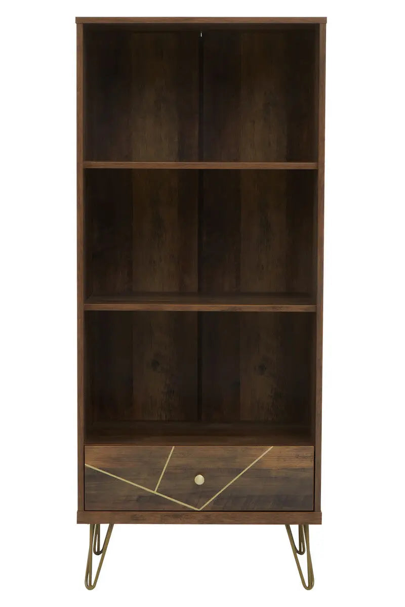 Flori 3 Tier Shelving Unit with Drawer