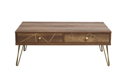 Flori Wood Effect 2 Drawer Coffee Table
