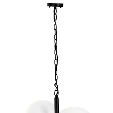Four Ball Matt Black Pendant Light | Abira