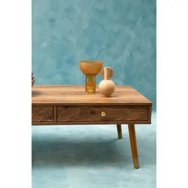 Frida Wood Effect 2 Drawer Coffee Table