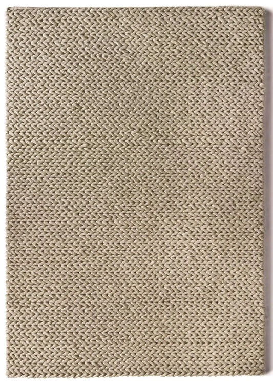 Fusion Oyster Braided Wool Rug