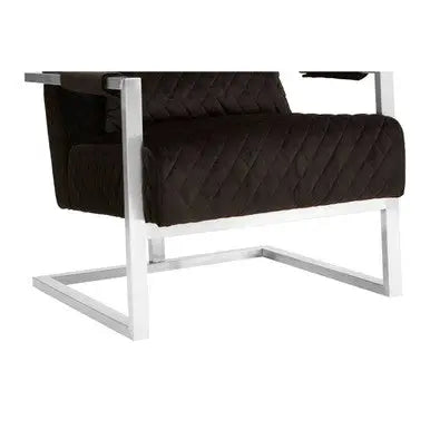 Gatsby Black Fabric Armchair