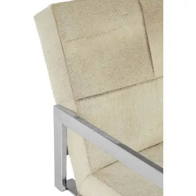 Genuine Grey Leather Chair | Kensington Townhouse